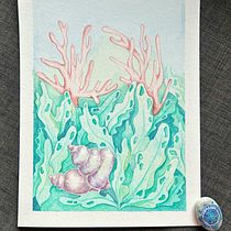 My project for course: Negative Watercolor Painting for Botanical Illustration Ein Projekt aus dem Bereich Traditionelle Illustration, Aquarellmalerei und Botanische Illustration von Ирина Фотина - 07.06.2023