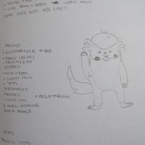 Magiczny zwierz - moja pierwsze przygoda w grafice. Un proyecto de Ilustración tradicional y Diseño de personajes de m_sanetra2102 - 07.06.2023