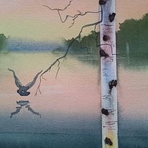 Mon projet du cours : Paysages atmosphériques à l'aquarelle Ein Projekt aus dem Bereich Bildende Künste, Malerei und Aquarellmalerei von nadia479 - 07.06.2023