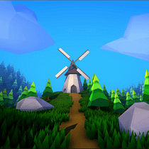 Mi proyecto del curso: Modelado de escenarios low poly para videojuegos. Un proyecto de 3D y Modelado 3D de Julian Gonzalez Alzate - 10.06.2023