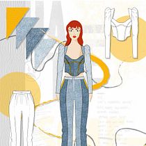Mi proyecto del curso: Artbook de moda: crea figurines en Adobe Illustrator. Een project van Traditionele illustratie, Grafisch ontwerp, Vectorillustratie,  Modeontwerp, Digitale illustratie y Mode-illustratie van Valentina Escobar - 08.06.2023