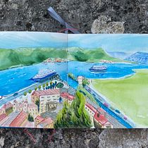 My project for course: Pictorial Sketchbook with Gouache. Ilustração tradicional, Esboçado, Desenho, Ilustração arquitetônica, Sketchbook, e Pintura guache projeto de Sally - 08.06.2023