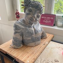 My project for course: Introduction to Clay Figurative Sculpture. Fine Arts, and Sculpture project by bzollneritsch130368 - 06.08.2023