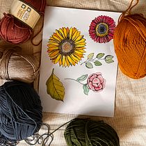 Mi proyecto del curso: Técnicas de punch needle para decorar tu hogar Ein Projekt aus dem Bereich Erweiterungsentwicklung, H, werk, Stickerei, Dekoration von Innenräumen, Weben, Punch needle und Textildesign von Vanessa Zoccatelli - 08.06.2023