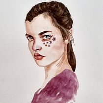 Mi proyecto del curso: Retrato en acuarela a partir de una fotografía. Traditional illustration, Watercolor Painting, and Portrait Drawing project by Alicia Ginebreda Emo - 06.09.2023