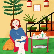 My project for course: Colorful Digital Illustration in Procreate. Un progetto di Illustrazione tradizionale, Disegno, Illustrazione digitale e Disegno digitale di Garvita Bisaria - 09.06.2023