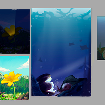 Mi proyecto del curso: Teoría del color: cómo aplicarla a tus imágenes. Un proyecto de Ilustración digital, Concept Art, Pintura digital y Teoría del color de Emily Núñez - 07.06.2023