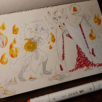 Meu projeto do curso: Caderno de desenho: Crie personagens fantásticos Ein Projekt aus dem Bereich Design von Figuren, Skizzenentwurf, Zeichnung und Sketchbook von Jacqueline C. Silva Jacq - 06.06.2023