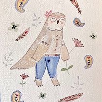 Mon projet du cours : Création d’aquarelles délicates pour l’illustration narrative. Un projet de Illustration traditionnelle, Aquarelle et Illustration jeunesse de STÉPHANIE BONELLI - 10.06.2023