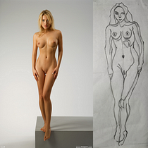 My project for course: Fundamentals of Figure Drawing with Charcoal. Un proyecto de Bellas Artes, Dibujo, Dibujo realista y Dibujo anatómico de vinit pandey - 08.06.2023