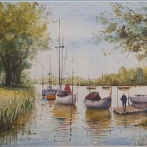 Mi proyecto del curso: Pintura en acuarela de paisajes marinos. Un proyecto de Pintura, Pintura a la acuarela e Ilustración naturalista				 de Mariana Rodriguez - 11.06.2023