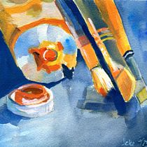 Mein Abschlussprojekt für den Kurs: Gouache-Malerei: Lebendige Kunstwerke schaffen. Fine Arts, Painting, Color Theor, and Gouache Painting project by Heike Volz - 06.11.2023