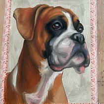 My project for course: Realistic Pet Portraits with Oil Painting. Fine Arts, Painting, Oil Painting, and Naturalistic Illustration project by annie_n_x - 06.11.2023