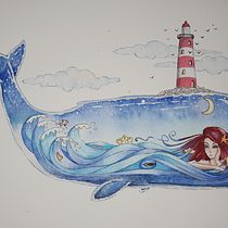 Il mio progetto del corso: Tecniche ad acquerello per illustrazioni da sogno. Traditional illustration, Drawing, Watercolor Painting, and Editorial Illustration project by Serena Cattaneo - 06.12.2023