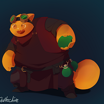 Cat Alchemist: Fantasy Character Design in Procreate Ein Projekt aus dem Bereich Traditionelle Illustration, Design von Figuren, Digitale Illustration, Digitale Zeichnung und Digitale Malerei von Devon Meyer - 11.06.2023