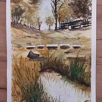 Mi proyecto del curso: Paisajes naturales en acuarela. Un progetto di Belle arti, Pittura e Pittura ad acquerello di helenseros1 - 12.06.2023