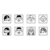 Mi proyecto del curso: Retrato geométrico minimalista. Un projet de Illustration traditionnelle, Conception de personnages et Illustration vectorielle de Daniel Burés Ares - 12.06.2023