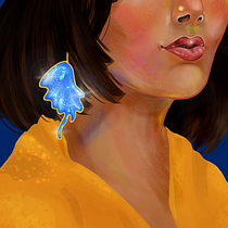 My project for course: Digital Fantasy Portraits with Photoshop. Drawing, Digital Illustration, Portrait Drawing, Digital Drawing, and Digital Painting project by T. Malavika Singh - 06.04.2023