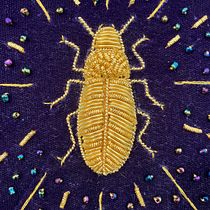 My project for course: Goldwork Embroidery for Beginners: Capture the Natural World. Un projet de Broderie , et Art textile de sarahwoehrman - 13.06.2023