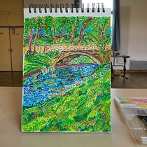 My project for course: Acrylic Painting Step by Step: Create Incredible Landscapes. Traditional illustration, Painting, Acr, lic Painting, and Sketchbook project by teriad2 - 06.13.2023
