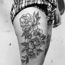 Mi proyecto del curso: Tatuaje botánico con puntillismo. Ilustração tradicional, Desenho de tatuagens e Ilustração botânica projeto de Ethan Viera - 14.06.2023