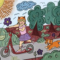 Mi proyecto del curso: Creación de personajes para cuentos infantiles con Procreate. Projekt z dziedziny Trad, c, jna ilustracja, Projektowanie postaci, Ilustracja c, frowa, Ilustracje dla dzieci, R, sunek c i frow użytkownika 3458764 - 14.06.2023