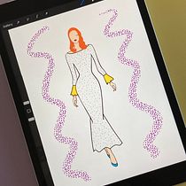 My project for course: Fashion Sketch Illustration. Een project van Traditionele illustratie,  Schetsen,  Modeontwerp, Digitale tekening y Mode-illustratie van Luc Mai - 14.06.2023