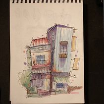 Il mio progetto del corso: Disegno architettonico espressivo con pennarelli colorati. Sketching, Drawing, Architectural Illustration, Sketchbook & Ink Illustration project by Lucio Pelliccioni - 06.14.2023