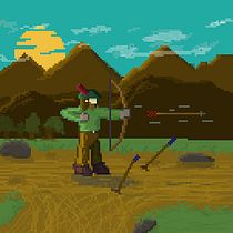 INTRODUCCION PIXEL ART Cazador. Character Design, Video Games, Pixel Art, and Game Design project by Santiago Repetto Cirio - 06.14.2023