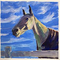 Early Morning Visit: Gouache Painting: Create Vibrant Works of Art. Un projet de Beaux Arts, Peinture, Théorie des couleurs, Peinture gouache et Illustration traditionnelle de guyton_lisa_n - 12.06.2023