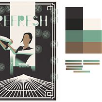 My project for course: Art Deco Style for Digital Illustration. Traditional illustration, Fine Arts, Poster Design, and Digital Illustration project by Elvis Chobanyan - 06.13.2023