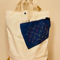 My project for course: Introduction to Japanese Sashiko Stitching. Un projet de Broderie, Art textile, DIY, Upc, cling , et Design textile de moto5 - 15.06.2023