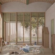 Mi proyecto: Escola Bressol y Terraza en el campo Ein Projekt aus dem Bereich 3D, Architektur, Digitale Architektur, 3-D-Design und ArchVIZ von Nicole Estrella Méndez - 14.06.2023