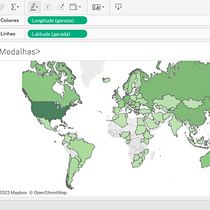 Mapa: Medalhas. Un progetto di Infografica e Illustrazione tradizionale di Helena Sofia Felisberto Coelho - 12.02.2023