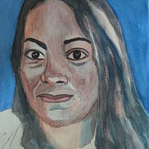 My project for course: Artistic Portrait with Watercolors. Fine Arts, Painting, Watercolor Painting, and Portrait Drawing project by paviomao - 06.15.2023