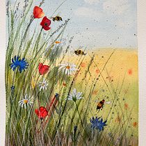 My project for course: Illustrating the Natural World with Watercolor and Charcoal. Traditional illustration, Painting, and Naturalistic Illustration project by Susanna Chiesa-Macchi - 06.15.2023