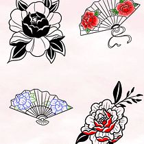 My project for course: Design Old-School Tattoos in Procreate. Projekt z dziedziny Trad, c, jna ilustracja,  R, sunek, Ilustracja c, frowa i Projektowanie tatuaż użytkownika hafutattoos - 15.06.2023