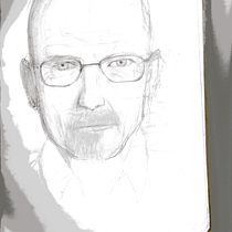 Mi proyecto del curso: Cuaderno de retratos a línea con grafito. Artes plásticas, Esboçado, Desenho, Desenho de retrato, e Sketchbook projeto de Saul de Rune - 15.06.2023