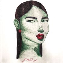 Mi proyecto del curso: Dibujo de retratos llamativos con lápices de colores. Drawing, Portrait Drawing, Sketchbook, and Colored Pencil Drawing project by Laura Patiño Gutierrez - 06.15.2023