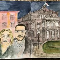 Mein Abschlussprojekt für den Kurs: Aquarellsketching: Drück deine Ideen aus . Ilustração tradicional, Esboçado, Criatividade, Desenho, Pintura em aquarela, e Sketchbook projeto de irmikah - 15.11.2023