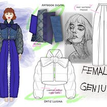Mi proyecto del curso: Artbook de moda: crea figurines en Adobe Illustrator. Een project van Traditionele illustratie, Grafisch ontwerp, Vectorillustratie,  Modeontwerp, Digitale illustratie y Mode-illustratie van Luisina Ortiz - 16.06.2023