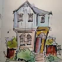 Mi proyecto del curso: Dibujo arquitectónico expresivo con marcadores de colores. Sketching, Drawing, Architectural Illustration, Sketchbook & Ink Illustration project by jorge_schweitzer - 06.14.2023