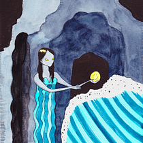 My project for course: Illustrating Mythological Characters. Traditional illustration, Painting, Drawing, Digital Illustration, and Watercolor Painting project by Eva - 06.17.2023