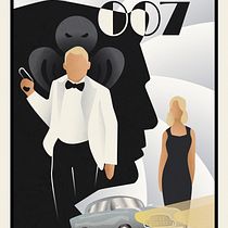 Craig 007 Tribute. Traditional illustration, Fine Arts, Poster Design, and Digital Illustration project by Thib Lfrt - 06.18.2023