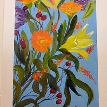 My project for course: Expressive Floral Painting with Acrylic Paint. Fine Arts, Painting, Acr, lic Painting, and Botanical Illustration project by kaybiden - 06.14.2023