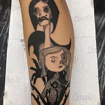 Meu projeto autoral do curso: Técnicas de tatuagem blackwork com fine line,. Un projet de Conception de tatouage de Hélida Marília Ferreira - 15.06.2023