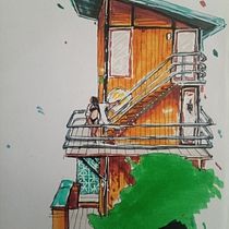 Mi proyecto del curso: Dibujo arquitectónico expresivo con marcadores de colores. Sketching, Drawing, Architectural Illustration, Sketchbook & Ink Illustration project by Borja Plana - 06.19.2023