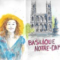 Mon projet du cours : Sketching artistique à l’aquarelle : osez exprimer vos idées. Ilustração tradicional, Esboçado, Criatividade, Desenho, Pintura em aquarela, e Sketchbook projeto de Hélène Pagé - 19.06.2023