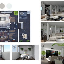 Diseño interior de casa habitación.. Un projet de Architecture d'intérieur, Design d'intérieur, Décoration, Décoration d'intérieur, Retail design , et Design d'espace de ANDREA FIGUEROA RAMIREZ - 17.06.2023