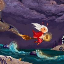 My project for course: Children’s Illustration with Procreate: Paint Magical Scenes. Ilustração tradicional, Ilustração digital, Ilustração infantil, Pintura digital, e Álbum ilustrado projeto de Irina Litva - 19.06.2023